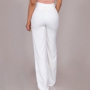 BELTED TROUSER PANTS
